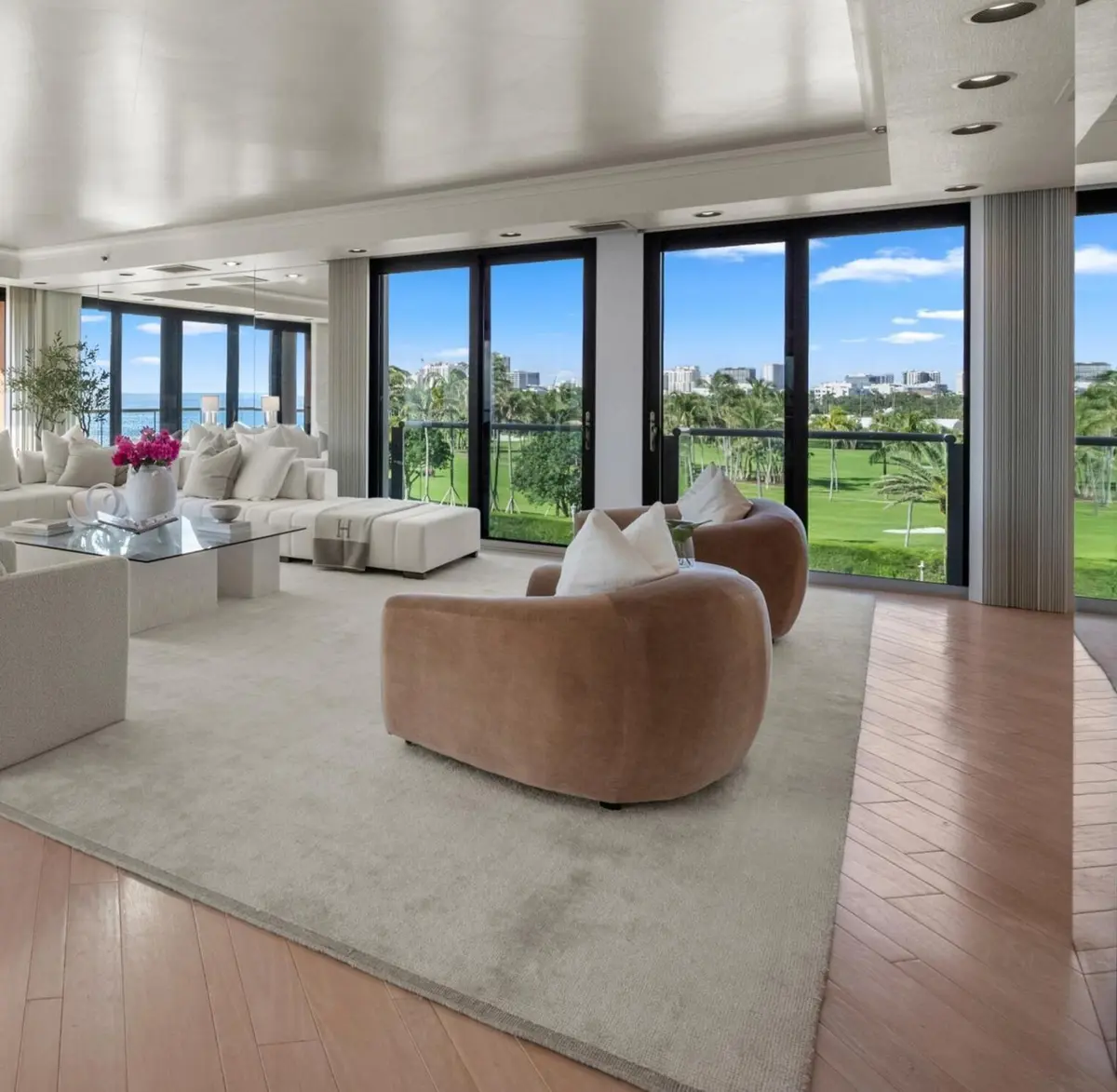 Living Room at 2 N BREAKERS Row N45, Palm Beach