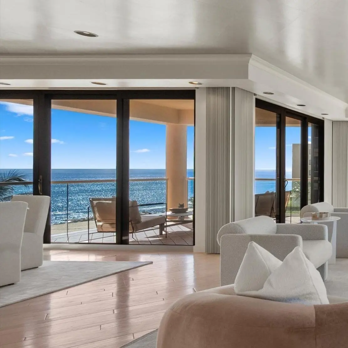 Living/Dining at 2 N BREAKERS Row N45, Palm Beach