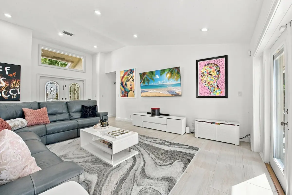 Living Room at 8928 Escondido Way, Boca Raton