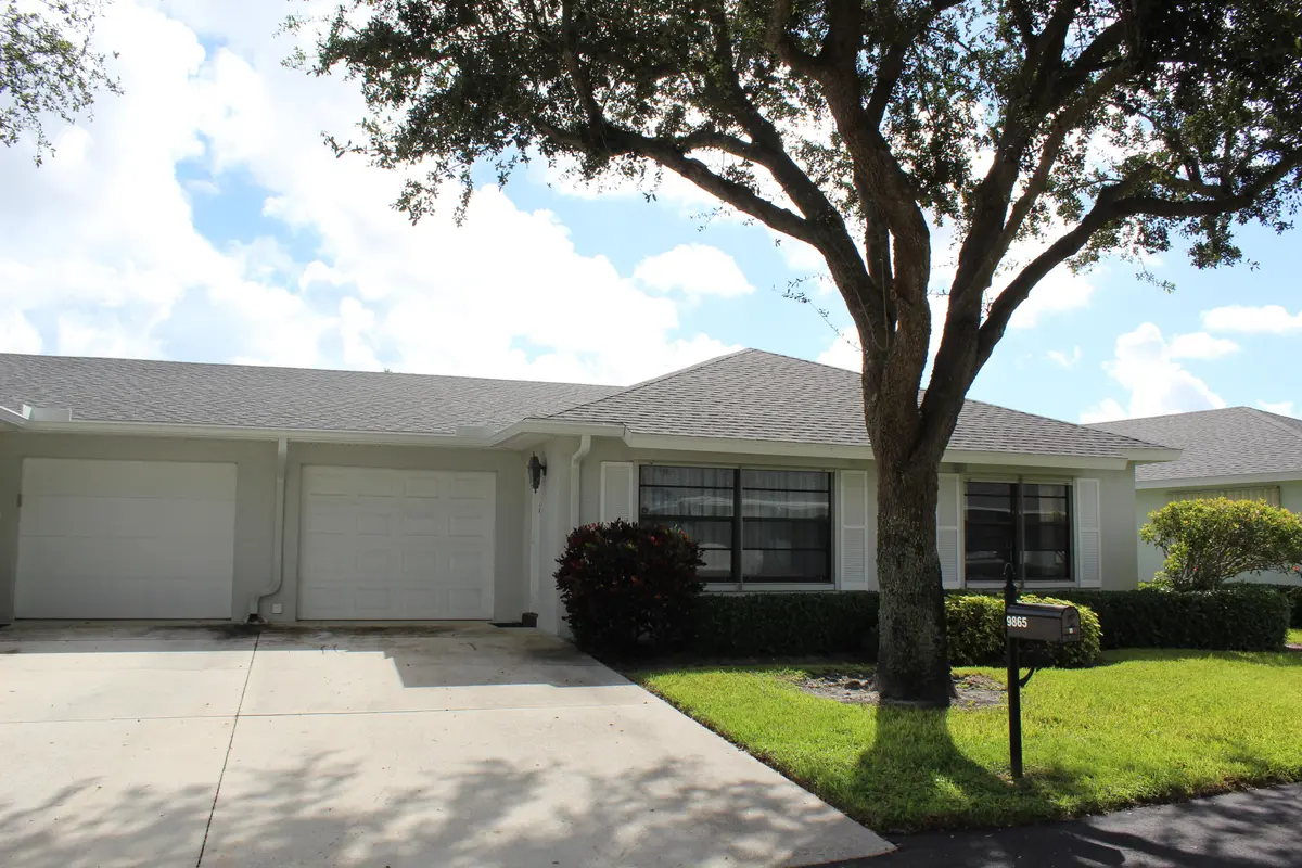 FRONT OF VILLA at 9865 TABEBUIA TREE Drive B, Boynton Beach