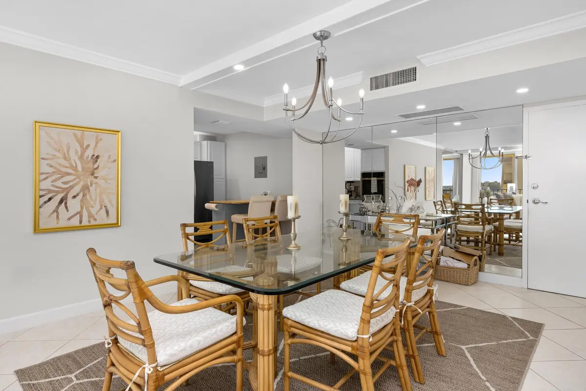 Dining Area at 3460 S Ocean Boulevard 7160, Palm Beach