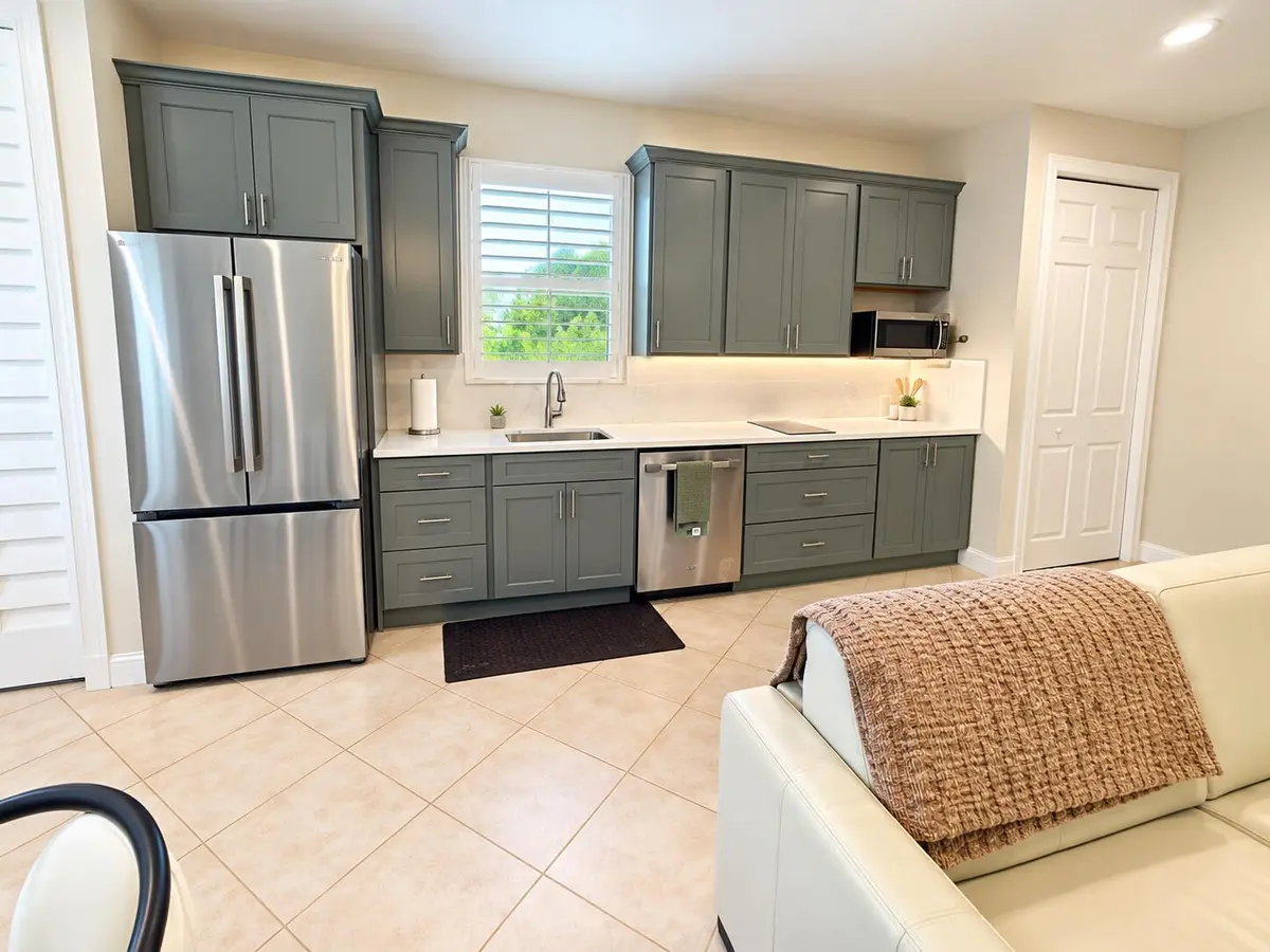Bright Gray-Green Kitchen Interior at 7844 154th Court, Palm Beach Gardens