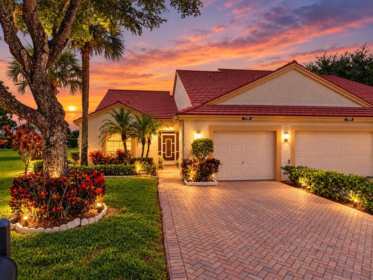 Front of house at 7700 CORAL LAKE Drive, Delray Beach