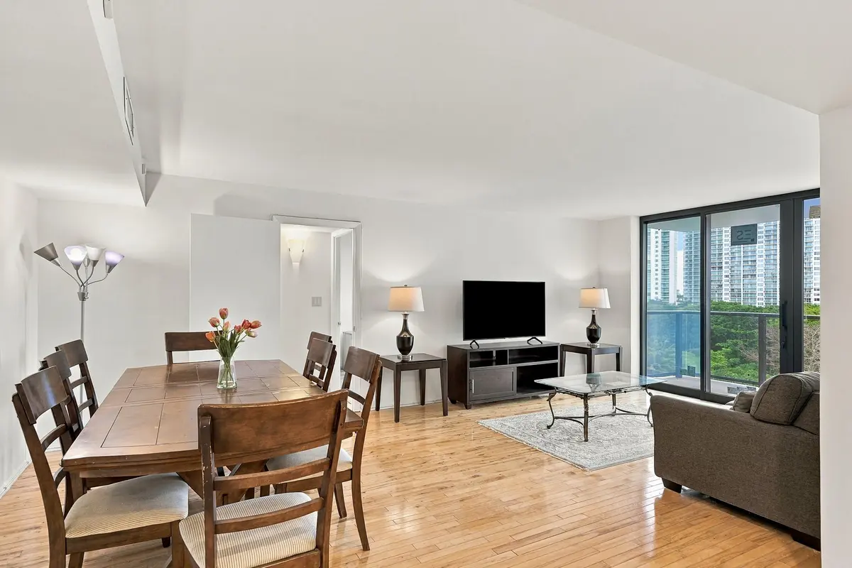 Living and dining space at 18181 NE 31ST Court 804, Aventura