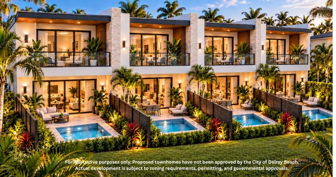 Rear with disclosure at 824 NE 9TH Avenue, Delray Beach