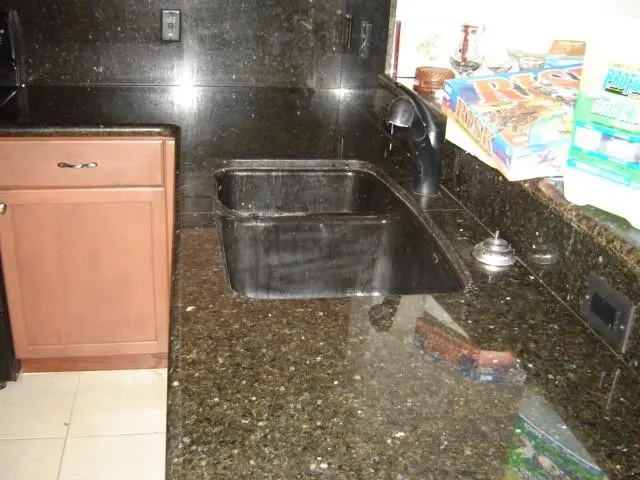 Marble kitchen tops at 1033 NE 17th Way 1504, Fort Lauderdale