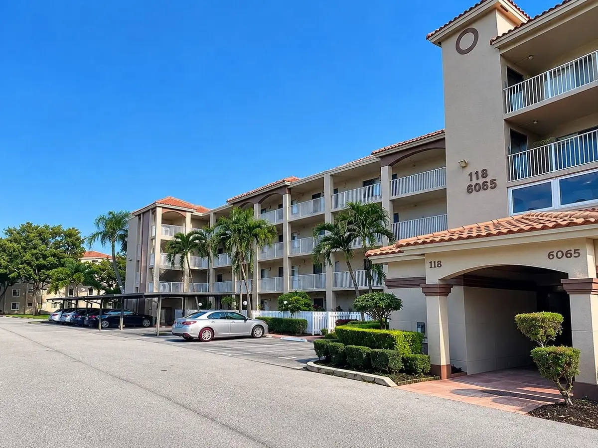 Front of building at 6065 POINTE REGAL Circle 301, Delray Beach