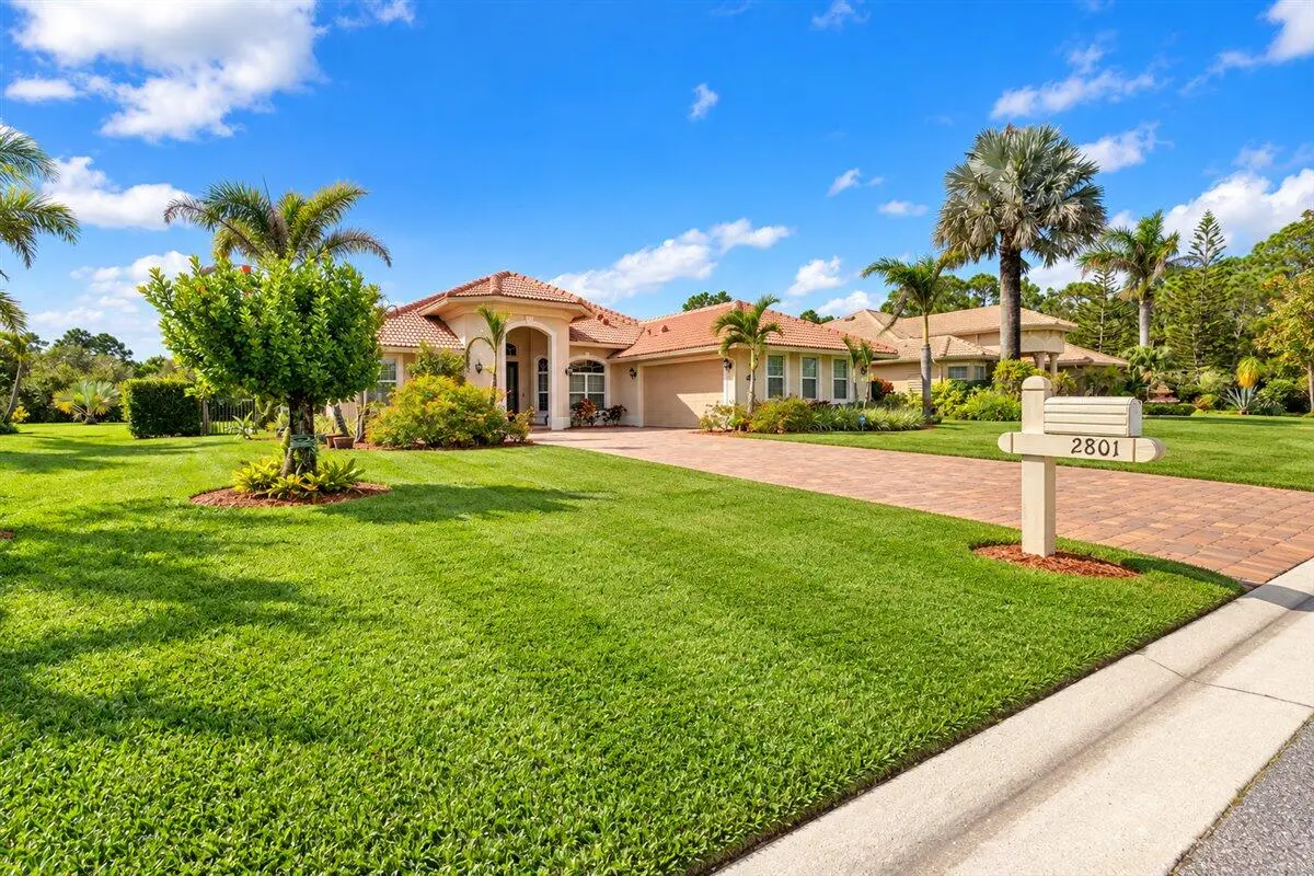 Front Mediterranean Florida Home wit at 2801 Bent Pine Drive, Fort Pierce
