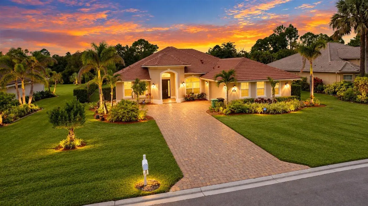 Mediterranean Home at Sunset at 2801 Bent Pine Drive, Fort Pierce