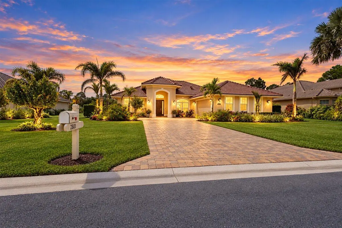 Twilight Luxury Home with Sunset Cur at 2801 Bent Pine Drive, Fort Pierce