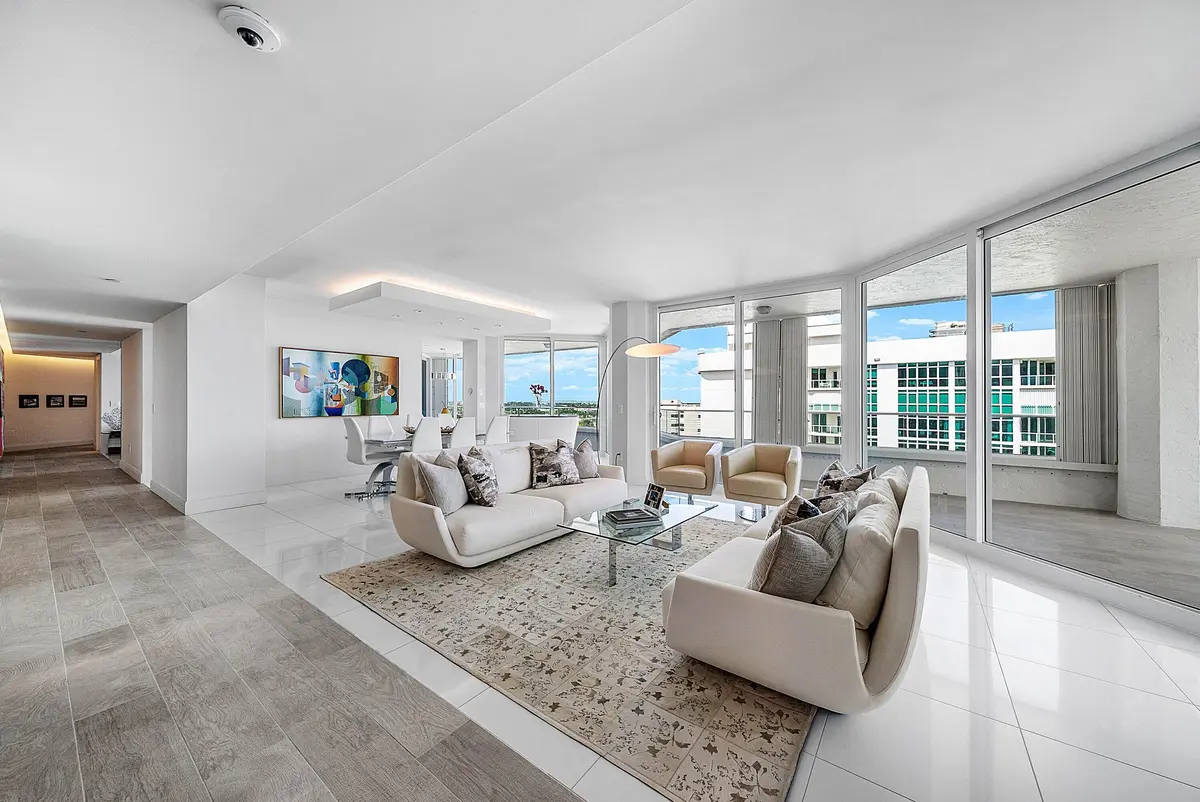 Living Room at 1440 S OCEAN Boulevard 14A, Lauderdale-By-The-Sea