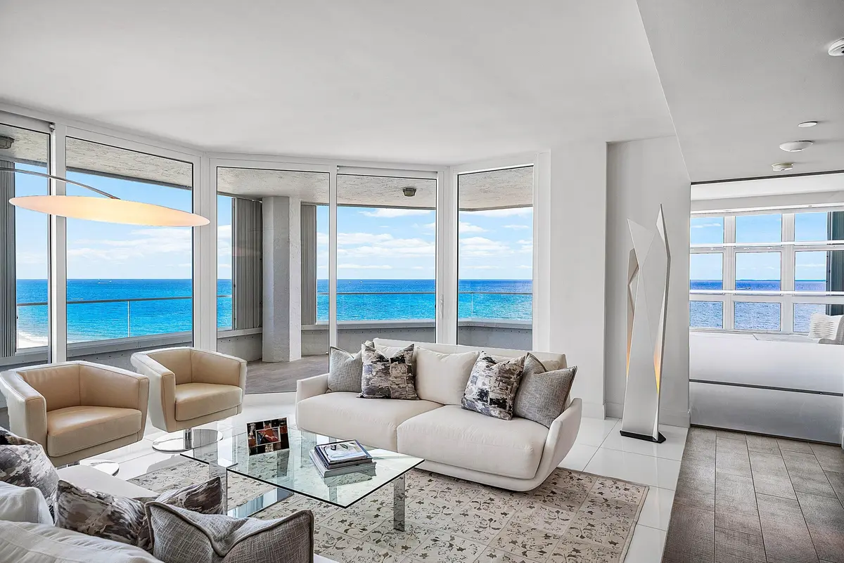 Living Room at 1440 S OCEAN Boulevard 14A, Lauderdale-By-The-Sea