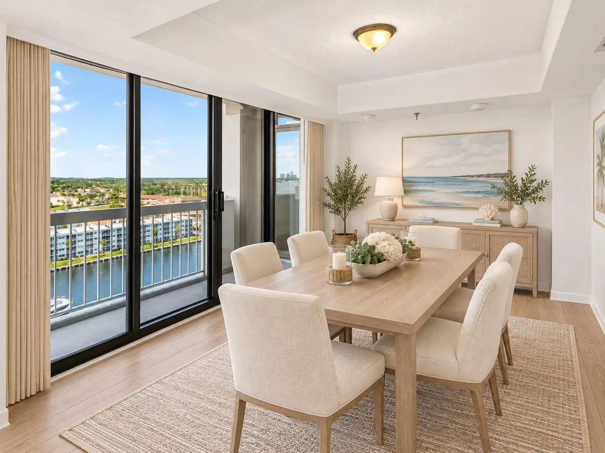 Dining Room at 123 Lakeshore Drive 1543, North Palm Beach