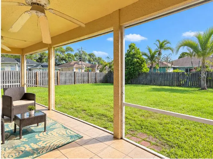 yard view at 3101 SW FAMBROUGH Street, Port St. Lucie