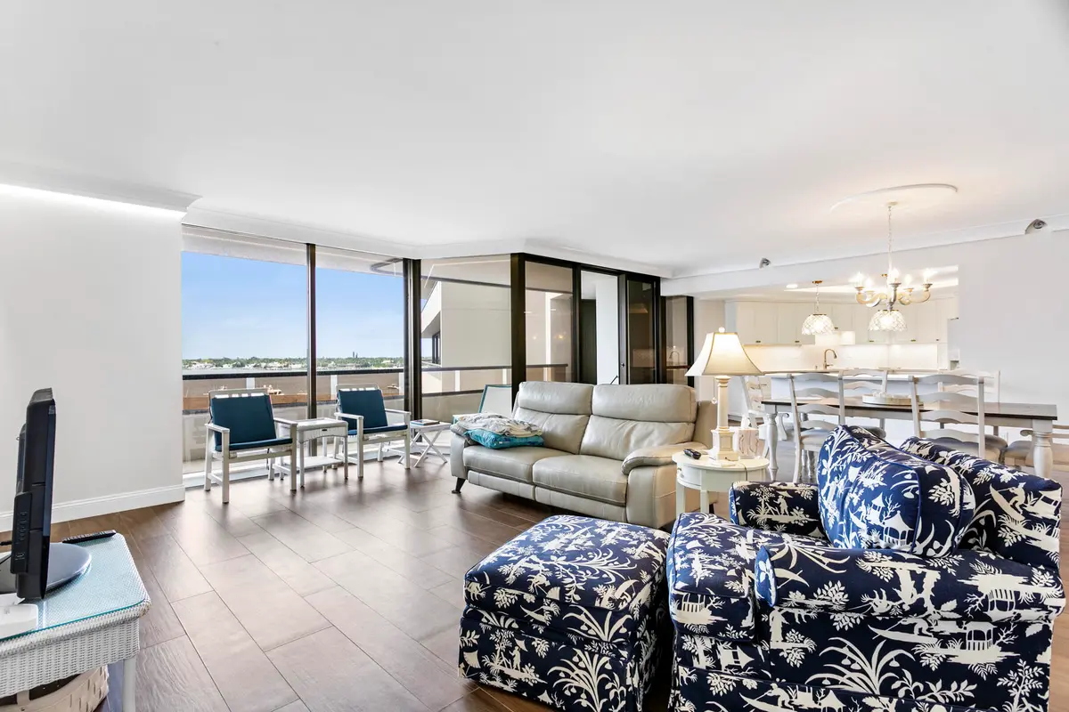 Living Room at 100 LAKESHORE Drive 454, North Palm Beach