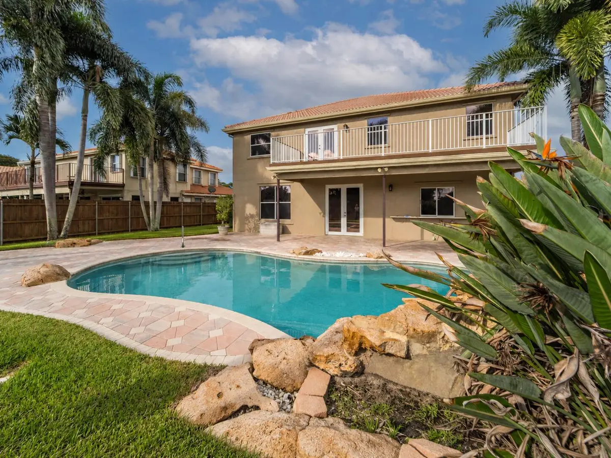Backyard Pool at 5581 Descartes Circle, Boynton Beach