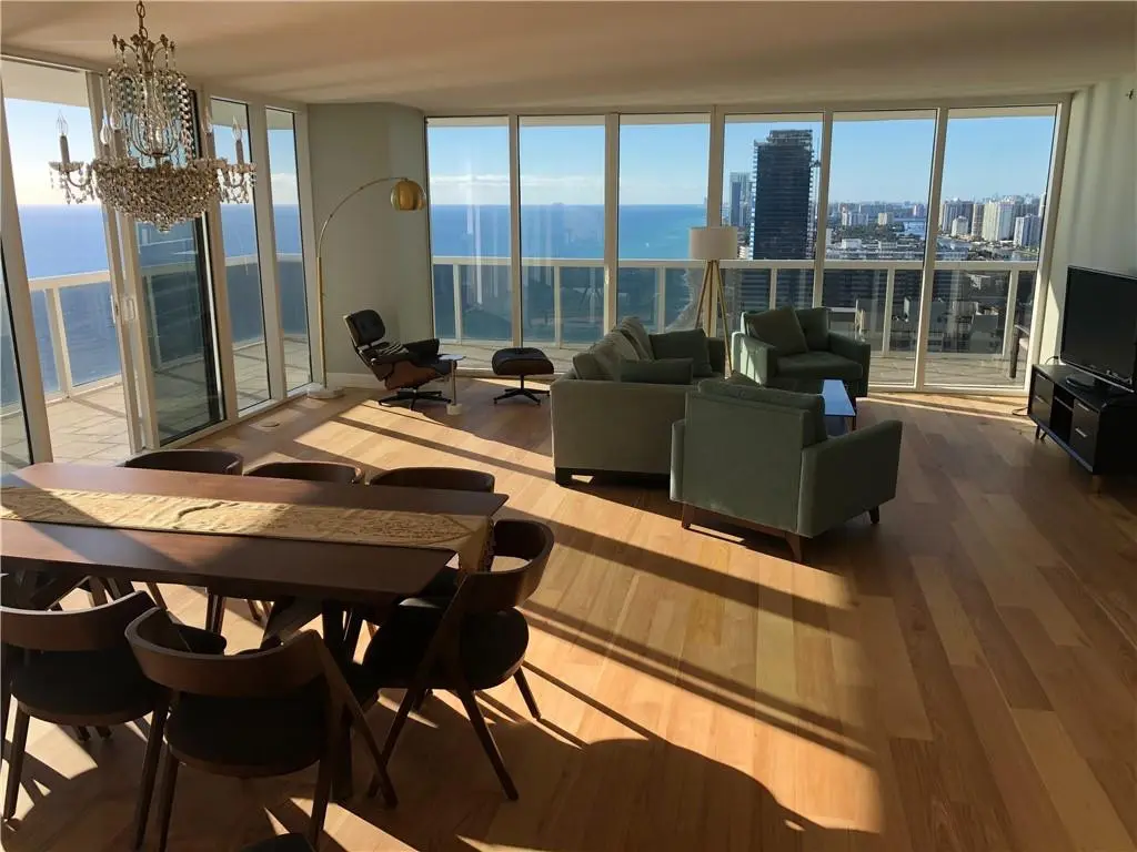 Living Area at 1830 S Ocean Drive 3502, Hallandale Beach