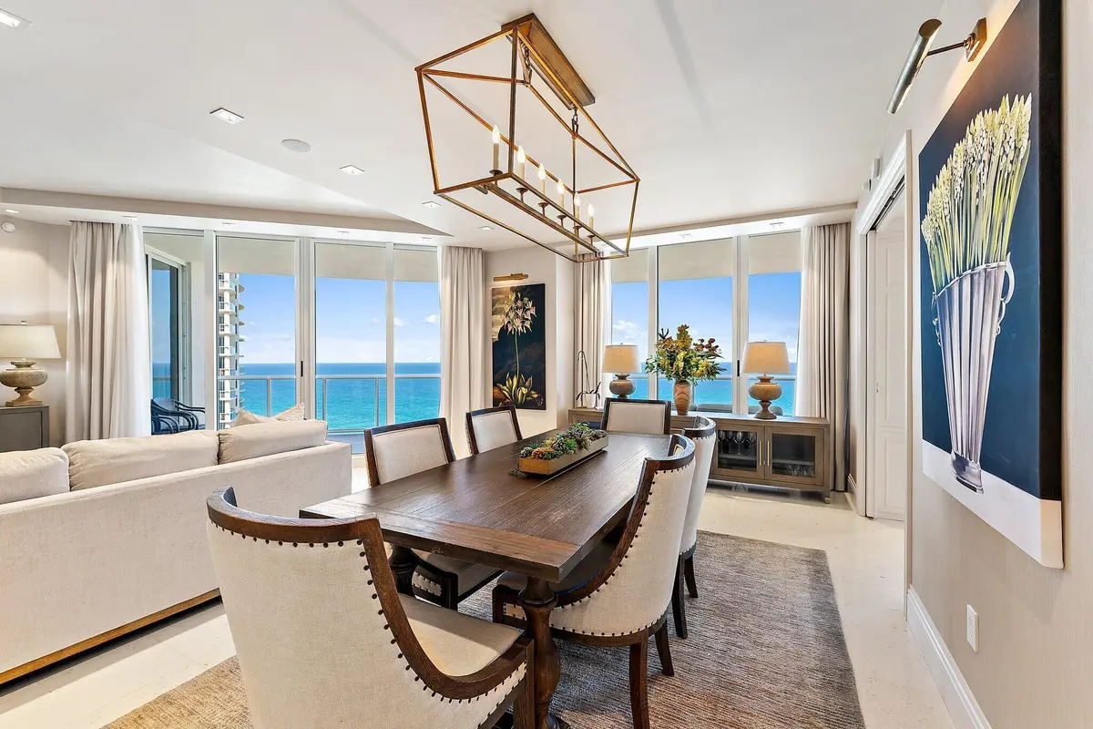 Dining Room at 2700 N Ocean Drive 2304b, Singer Island