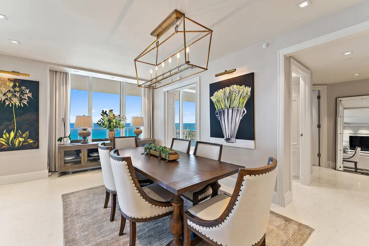 Dining Room at 2700 N Ocean Drive 2304b, Singer Island