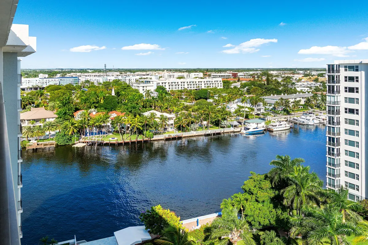 ICW View Facing West at 220 MacFarlane Drive PH4-S, Delray Beach