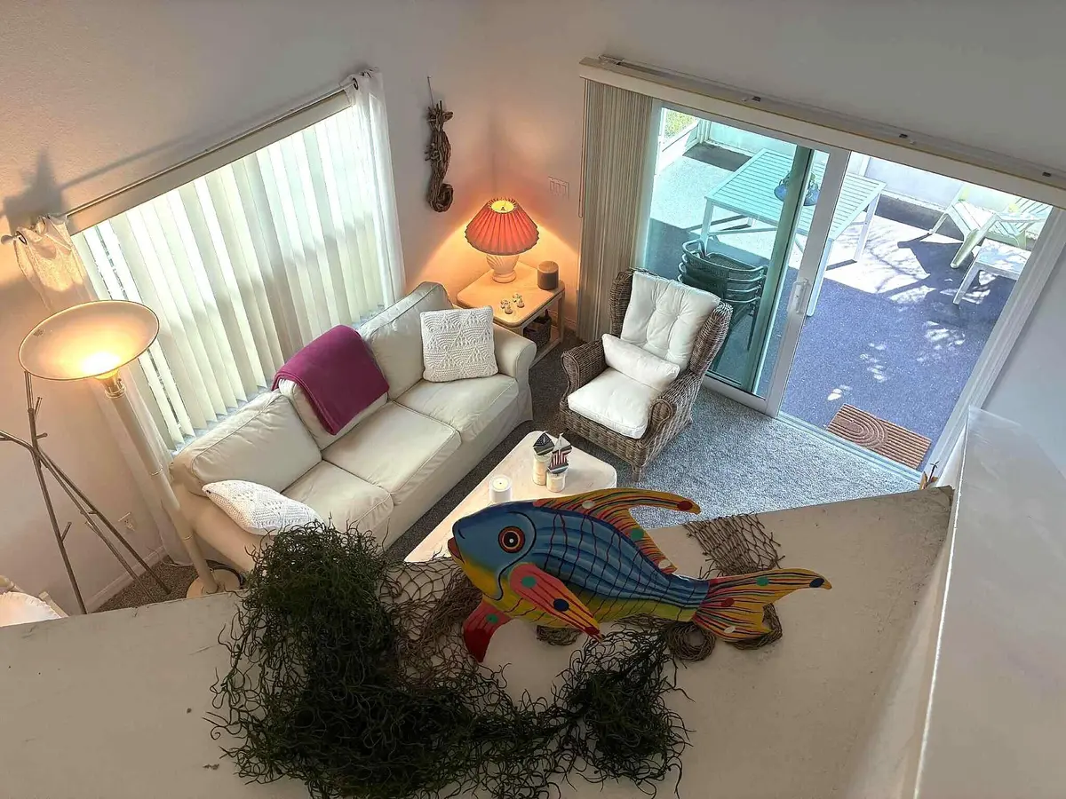 Living Room From Above at 1820 WATERFORD Drive 3, Vero Beach