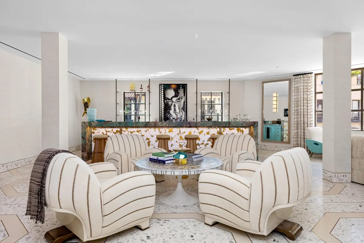 Living Room at 415 Hibiscus Avenue, Palm Beach