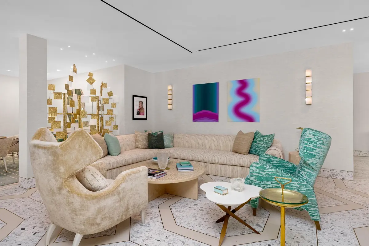 Living Room at 415 Hibiscus Avenue, Palm Beach