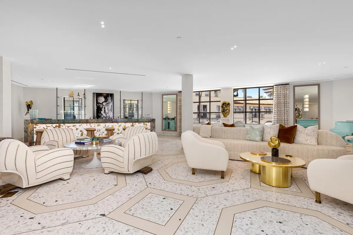 Living Room at 415 Hibiscus Avenue, Palm Beach