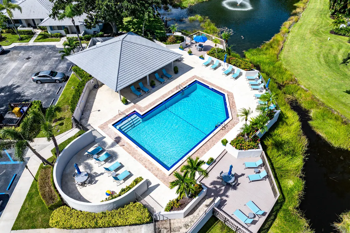 Aerial View at 526 Club Drive, Palm Beach Gardens