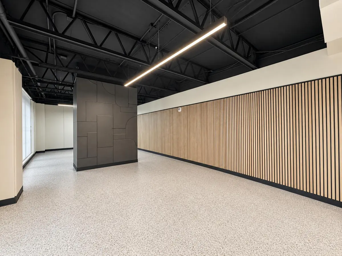 Modern Empty Office Interior with Wood S at 441 NE 3RD Avenue 207, Fort Lauderdale