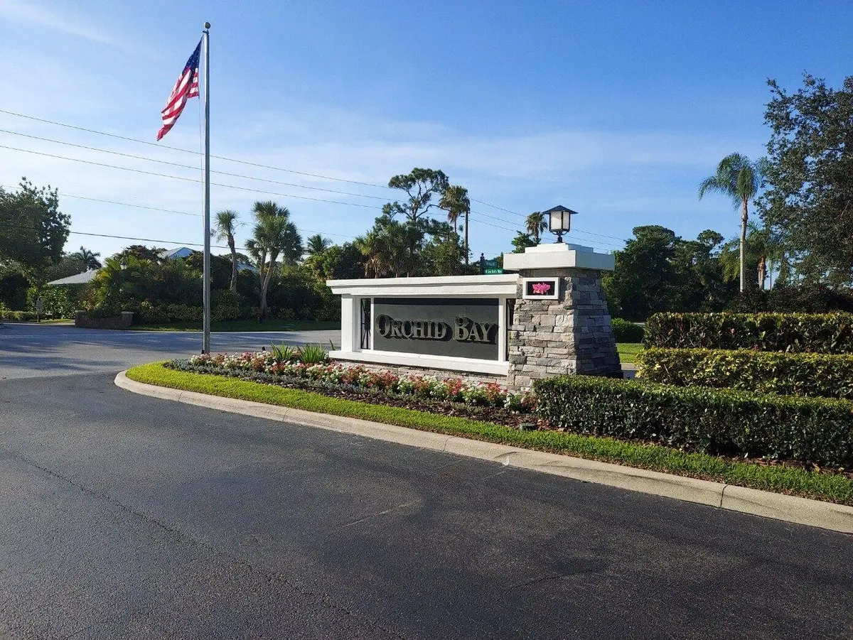 Community entrance 2 at 5530 SW Orchid Bay Drive, Palm City