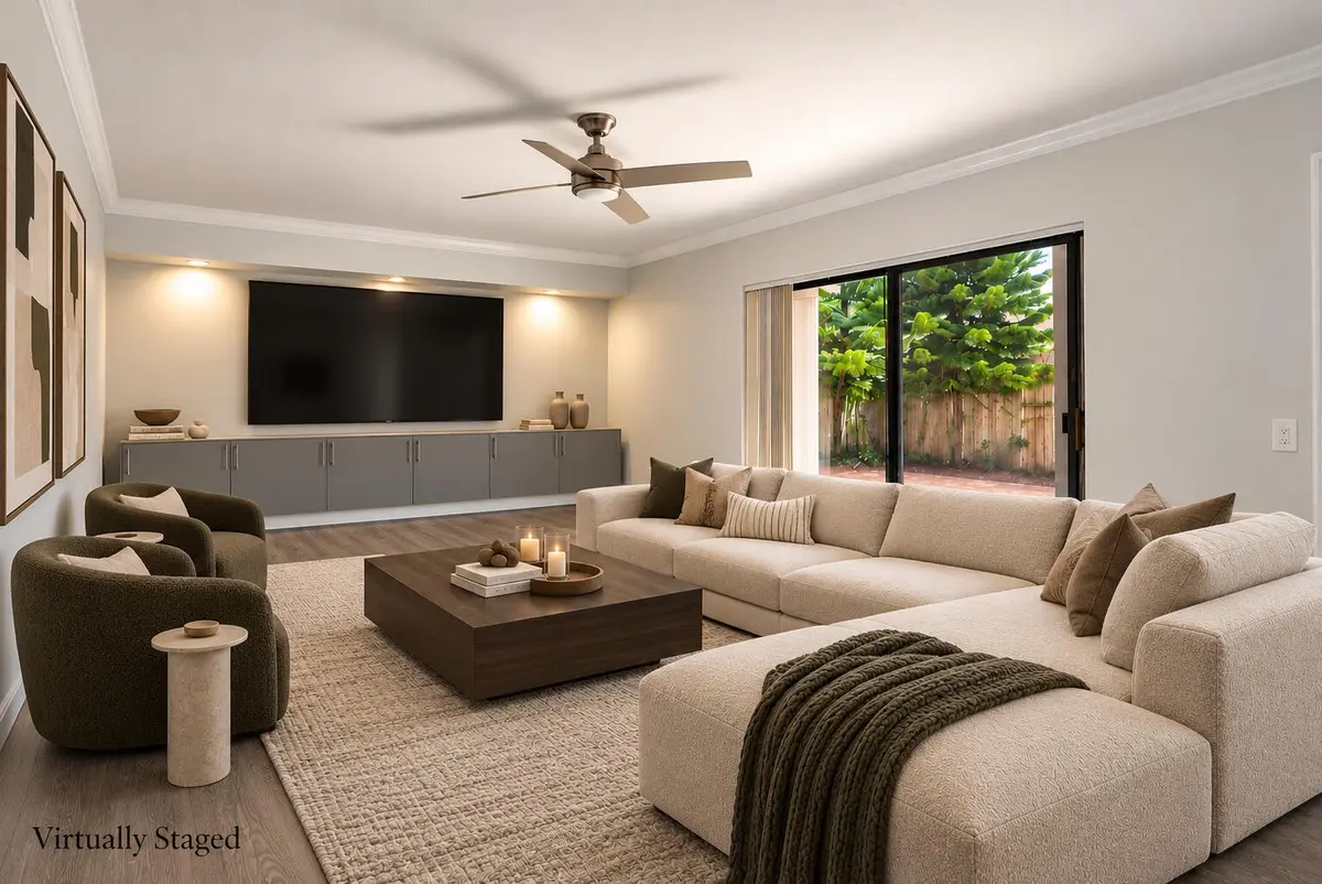 Living room at 9851 NW 6th Place, Plantation