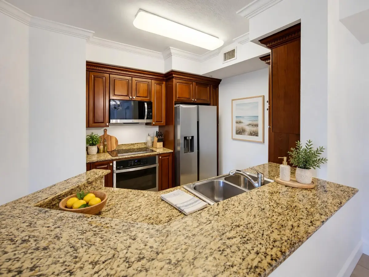 Kitchen Rendering at 1690 Renaissance Commons Boulevard 1422, Boynton Beach