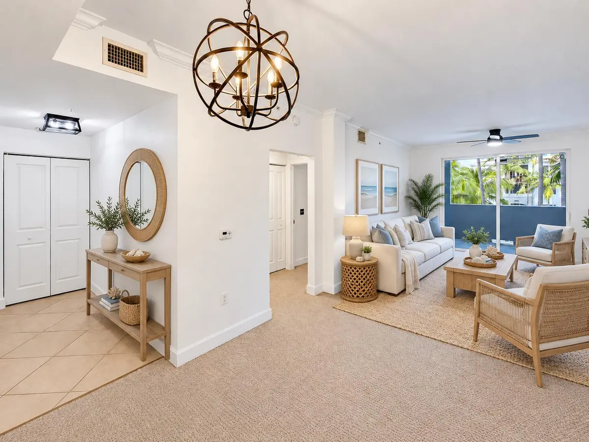 Entry/Living Space Rendering at 1690 Renaissance Commons Boulevard 1422, Boynton Beach