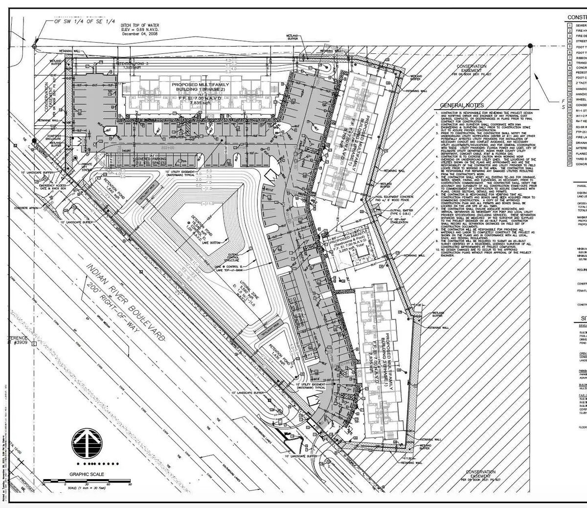 Approved Site Plan - 59 Residences at 3780 INDIAN RIVER Boulevard, Vero Beach
