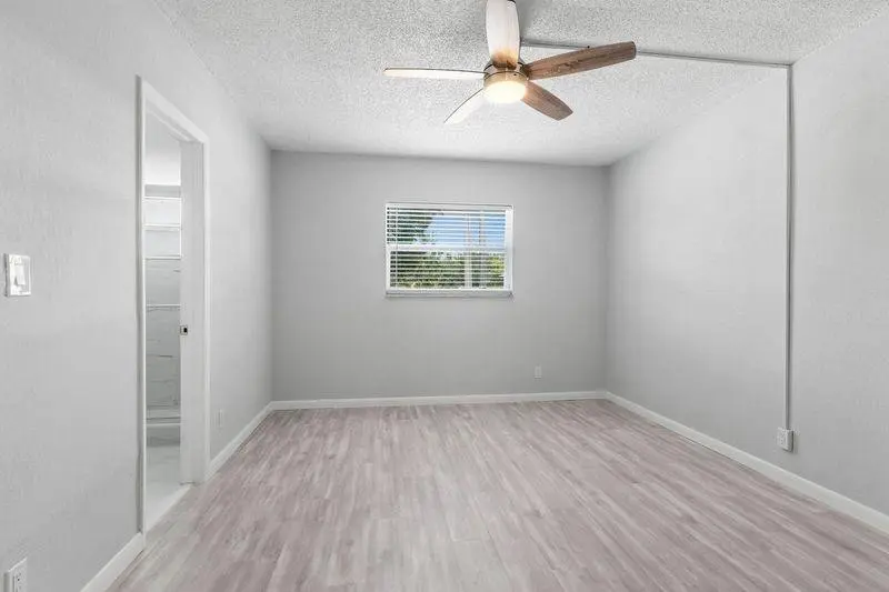 Impact window light and bright bedroom at 1470 N DIXIE Highway 19, Fort Lauderdale