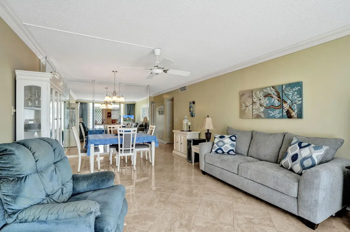 Living room-dining room at 202 SE 10TH Street 203, Dania Beach