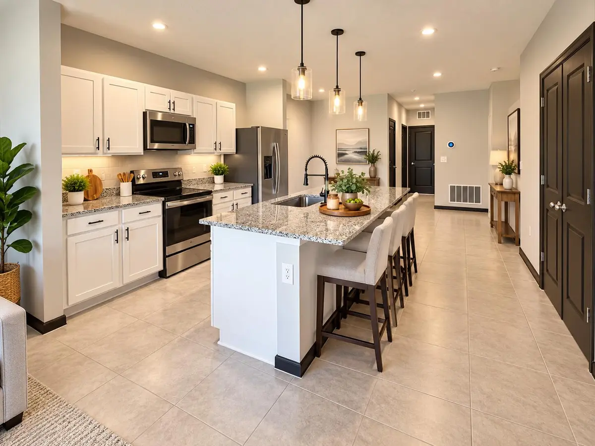 staged kitchen at 845 Persimmon Place, Fort Pierce