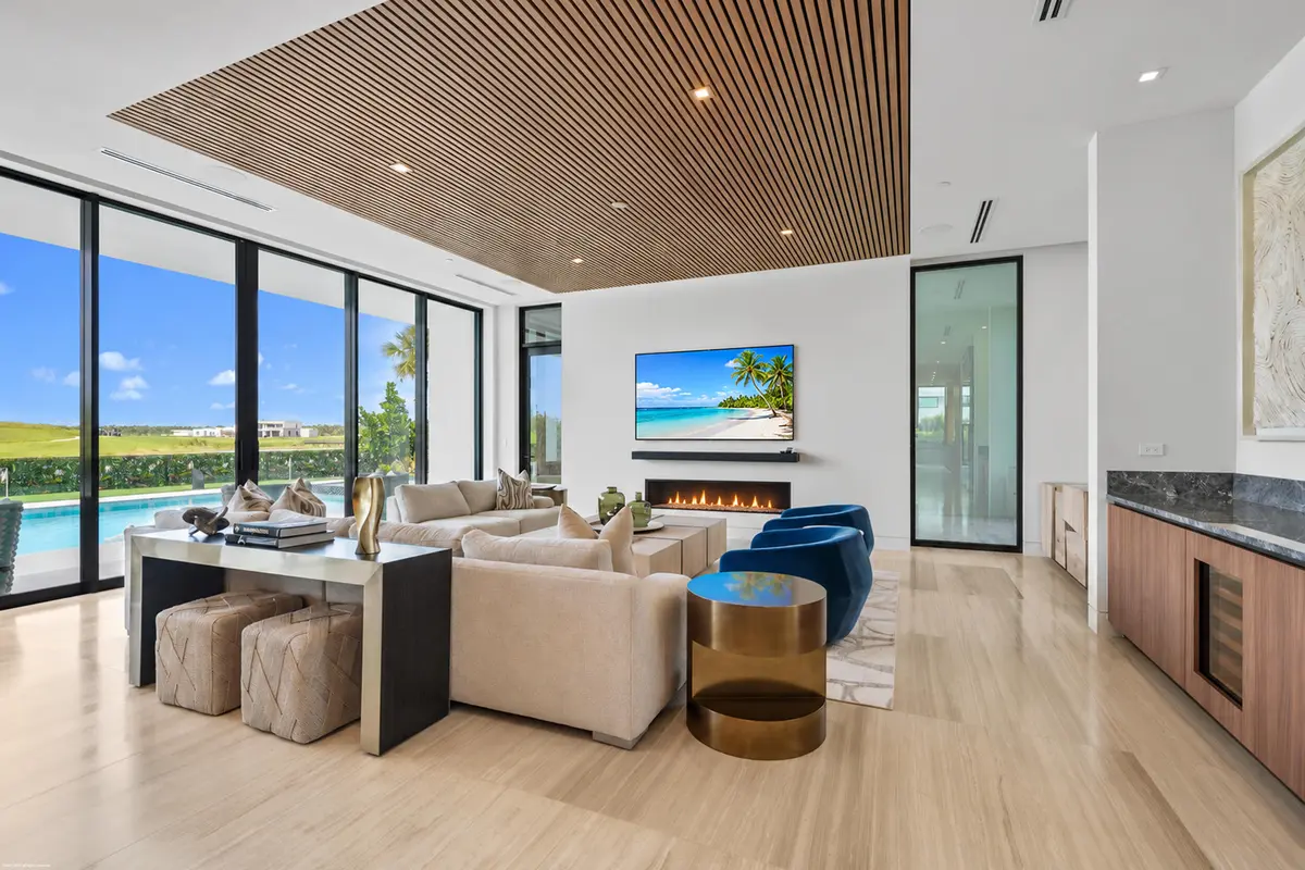 Family Room/Living at 10955 Monte Rosa Drive, Palm Beach Gardens