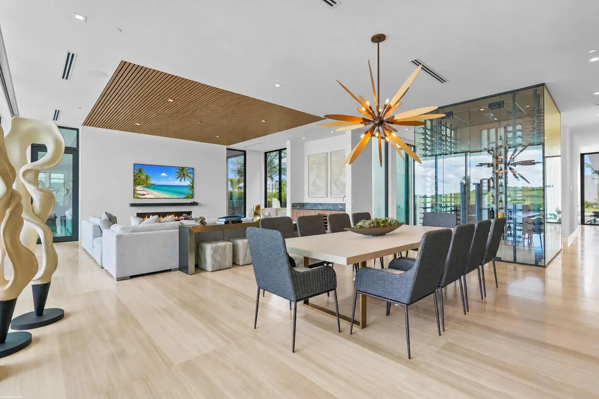 Dining Room at 10955 Monte Rosa Drive, Palm Beach Gardens