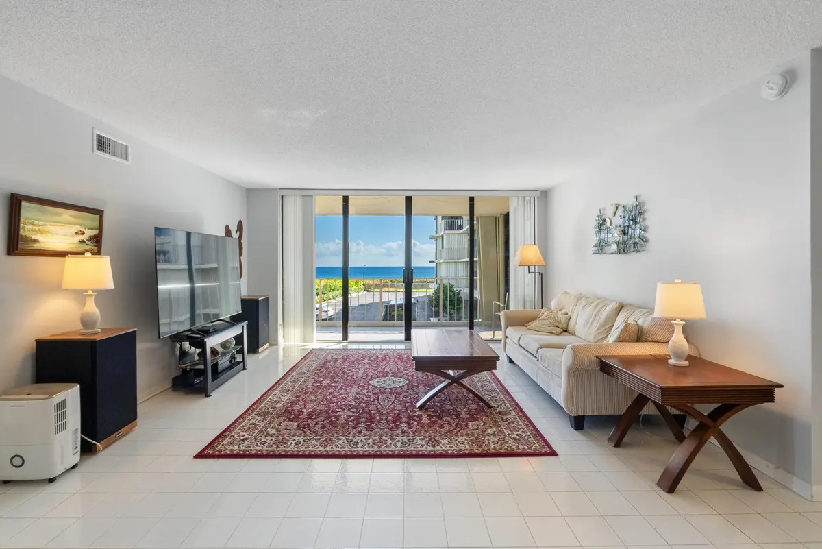 Living Room at 3200 S Ocean Boulevard D-301, Palm Beach