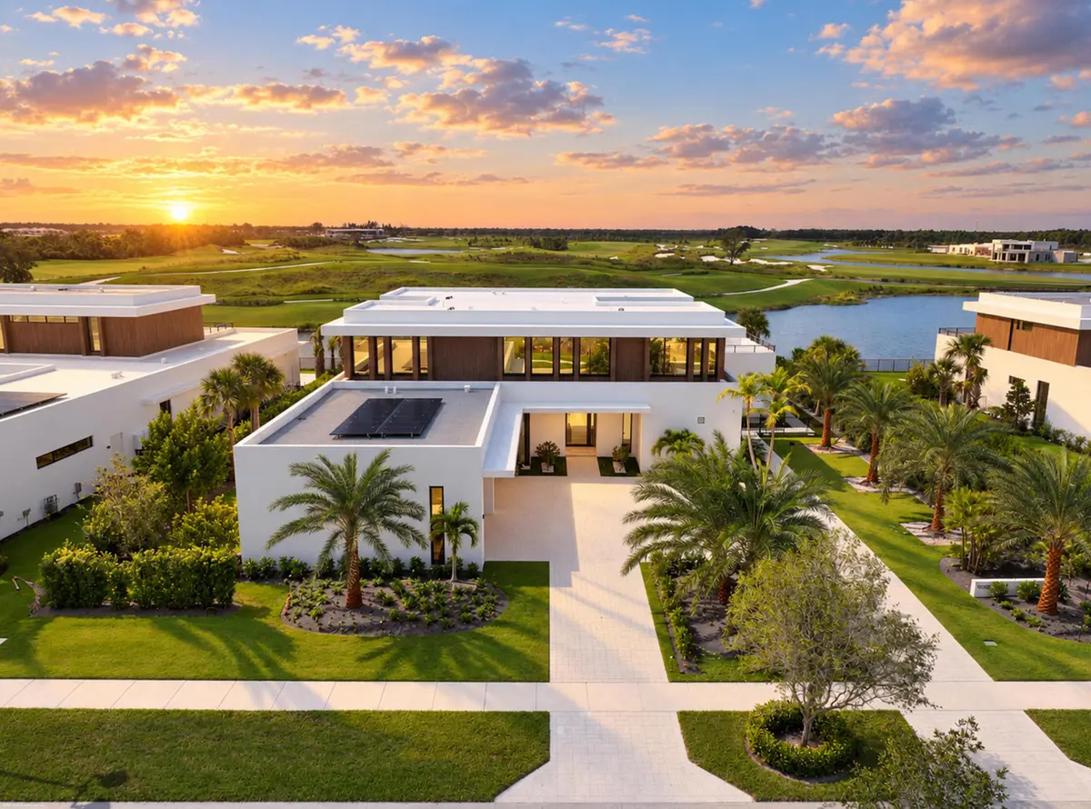 Aerial at 10955 Monte Rosa Drive, Palm Beach Gardens