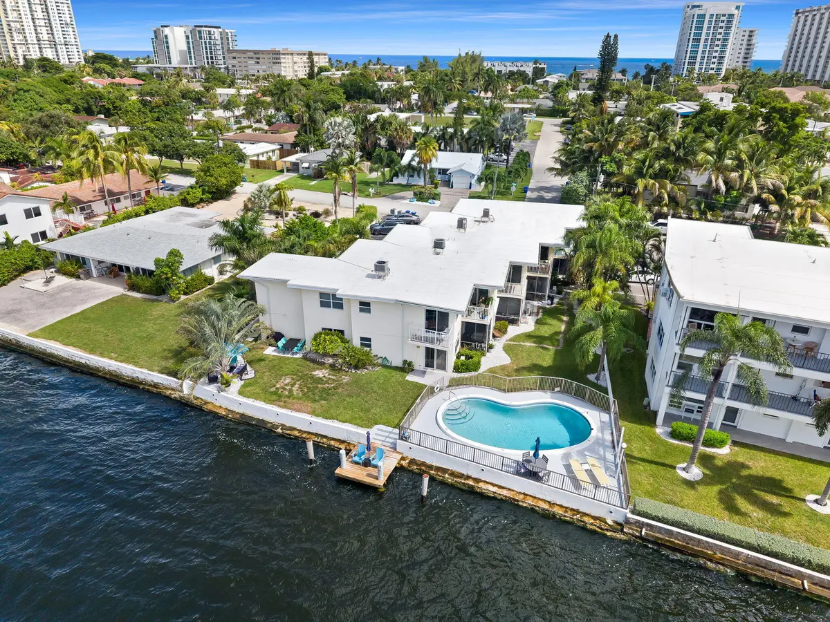 Aerial at 615 S Riverside Drive 7, Pompano Beach