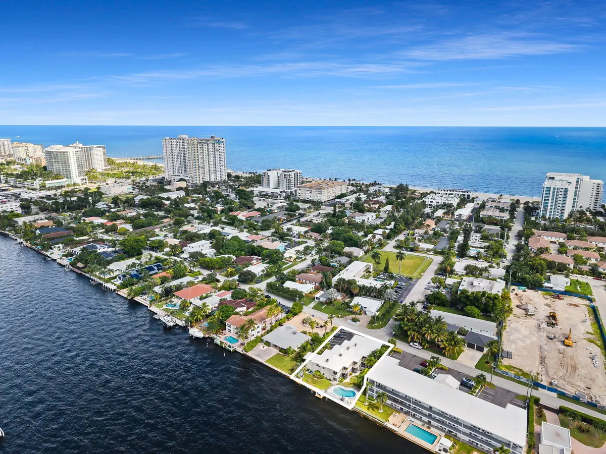 Aerial at 615 S Riverside Drive 7, Pompano Beach
