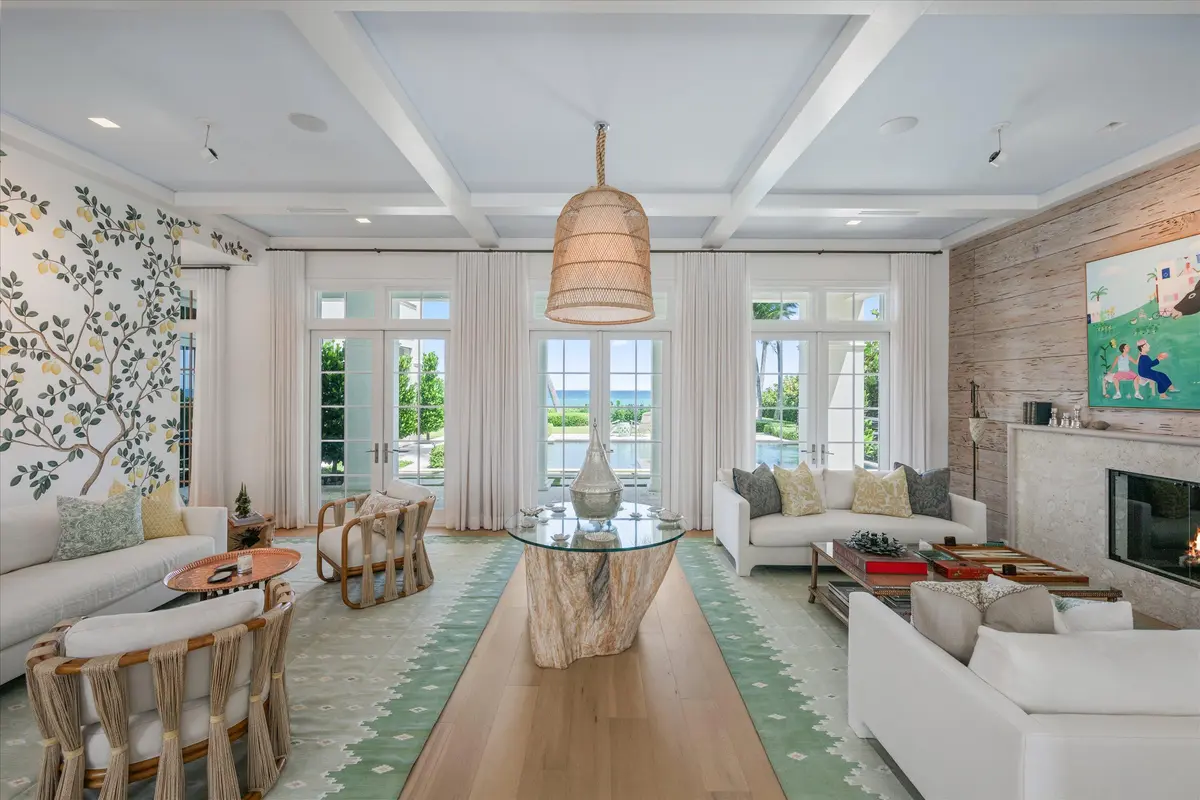 Living Room at 3501 N OCEAN Boulevard, Gulf Stream