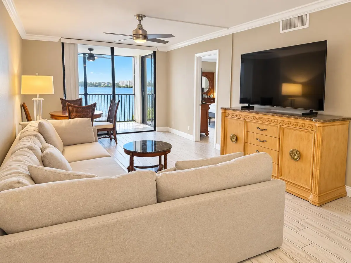 Living room at 111 Lake Emerald Drive 404, Oakland Park