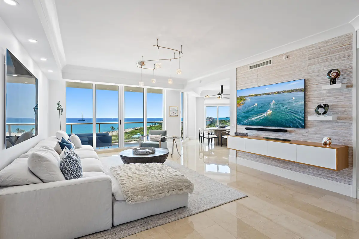 Great Room at 2700 N Ocean Drive 801b, Singer Island