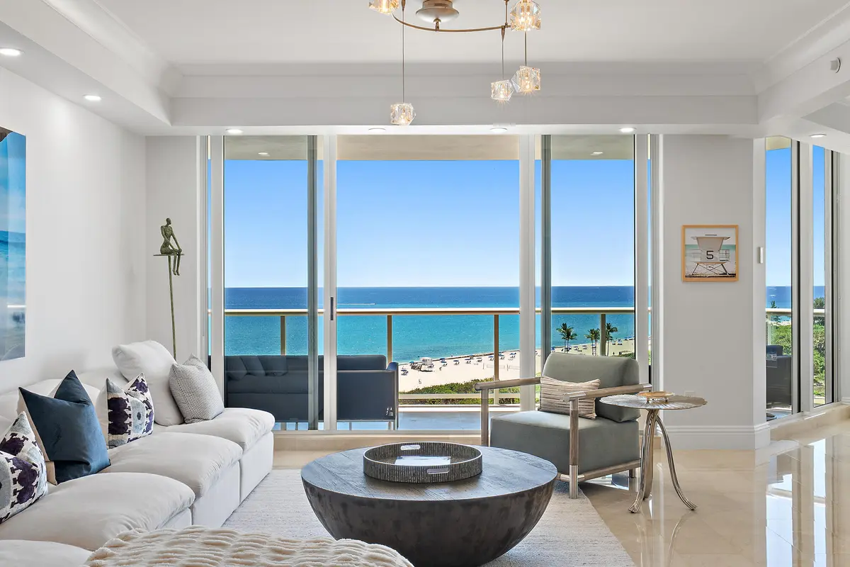 Great Room at 2700 N Ocean Drive 801b, Singer Island