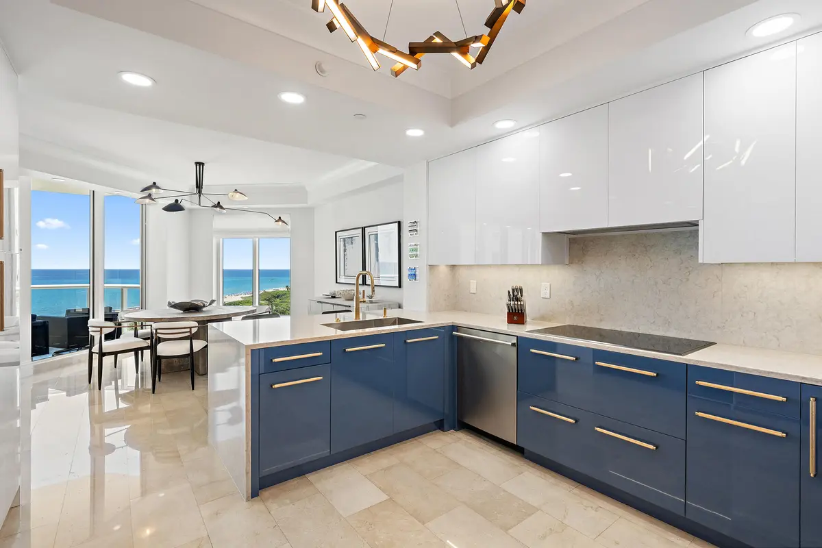 Kitchen at 2700 N Ocean Drive 801b, Singer Island