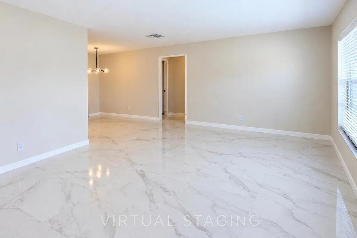 Living Room - Virtually Renovated at 7305 NW 58TH Court, Tamarac